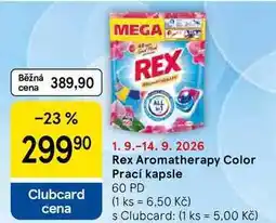 Tesco Rex Aromatherapy Color Prací kapsle, 60 PD nabídka