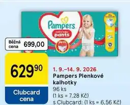 Tesco Pampers Plenkové kalhotky, 96 ks nabídka