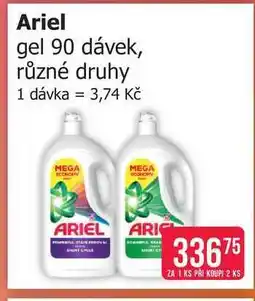 Teta Ariel gel 90 dávek, různé druhy nabídka