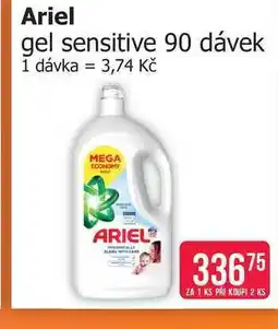 Teta Ariel gel sensitive 90 dávek nabídka