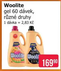 Teta Woolite gel 60 dávek, různé druhy nabídka