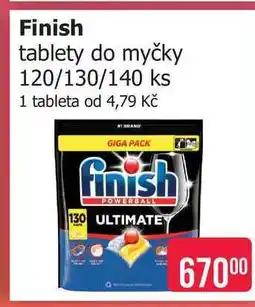 Teta Finish tablety do myčky 120/130/140 ks 1 nabídka