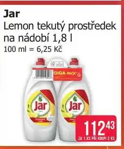 Teta Jar Lemon tekutý prostředek na nádobí nabídka