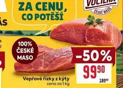 Billa Vepřové řízky z kýty cena za nabídka