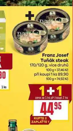 Billa Franz Josef Tuňák steak 170/120 g nabídka