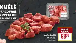 Billa Vepřový guláš porcovaný balení nabídka