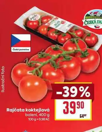 Billa Rajčata koktejlová balení nabídka