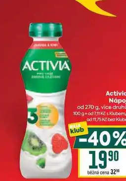 Billa Activia Nápoj od nabídka
