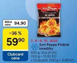 Tesco Don Peppe Plněné knedlíky nabídka