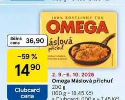 Tesco Omega Máslová příchuť nabídka