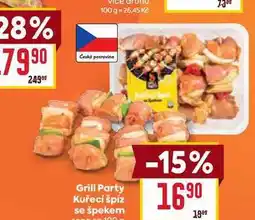 Billa Grill Party Kuřecí špíz se špekem nabídka