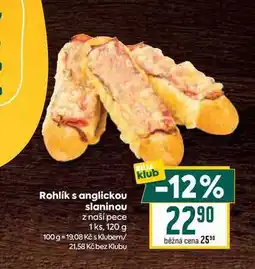 Billa Rohlík s anglickou slaninou z naší pece 1ks nabídka