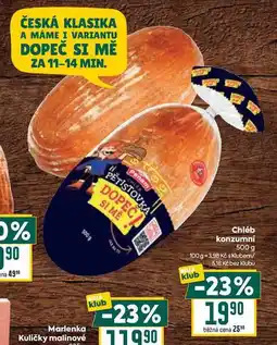 Billa Chléb konzumni nabídka