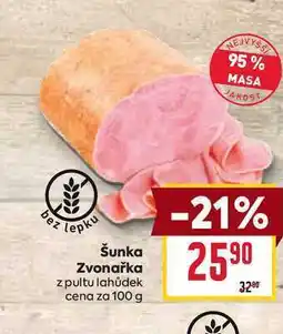 Billa Šunka Zvonařka z pultu lahůdek cena za nabídka