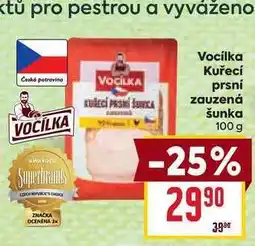 Billa Vocilka Kuřecí prsní zauzen šunka nabídka