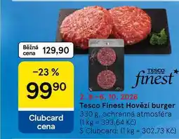 Tesco Tesco Finest Hovězí burger nabídka