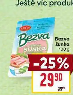 Billa Bezva šunka nabídka