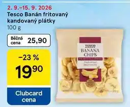 Tesco Tesco Banán fritovaný kandovaný plátky nabídka