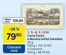 Tesco Carla Čechy a Morava hořká čokoláda nabídka