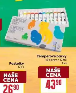 Billa Temperové barvy 12 barev nabídka