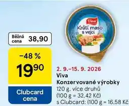 Tesco Viva Konzervované výrobky, 120 g, více druhů nabídka