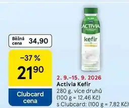 Tesco Activia Kefír nabídka
