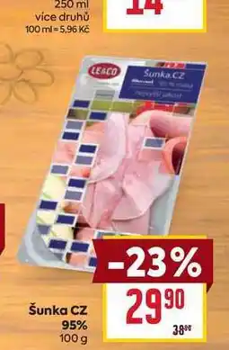 Billa Šunka CZ 95% nabídka