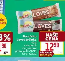 Billa BonaVita Loves tyčinka nabídka