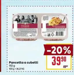 Billa Pancetta a cubetti nabídka