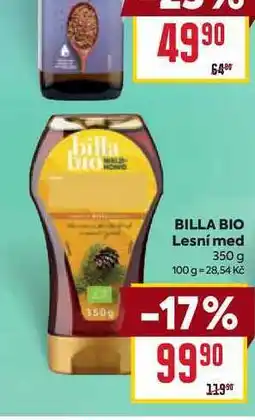 Billa BILLA BIO Lesní med nabídka