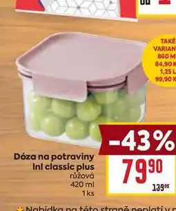 Billa Dóza na potraviny Inl classic plus nabídka