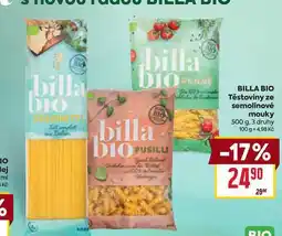 Billa BILLA BIO Těstoviny ze semolinové mouky nabídka