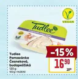 Billa Tudlee Pomazánka Česneková, budapešťská nabídka