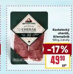 Billa Kostelecký uherák, Křemešník nabídka