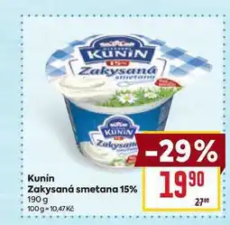 Billa Zakysaná Zakysaná smetana 15% nabídka