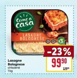 Billa Lasagne Bolognese chlazené nabídka
