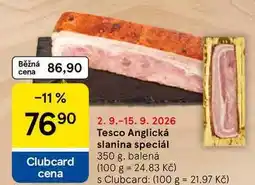 Tesco Tesco Anglická slanina speciál nabídka
