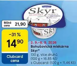 Tesco Bohušovická mlékárna Skyr nabídka