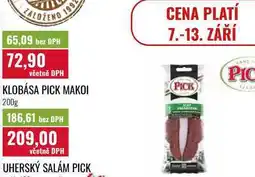 Ratio KLOBÁSA PICK MAKOI nabídka