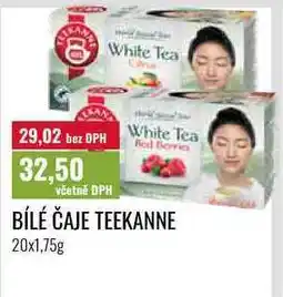 Ratio BÍLÉ ČAJE TEEKANNE nabídka
