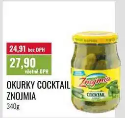 Ratio OKURKY COCKTAIL ZNOJMIA nabídka