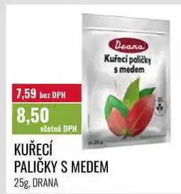 Ratio KUŘECÍ PALIČKY S MEDEM, 25g, DRANA nabídka