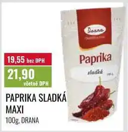 Ratio PAPRIKA SLADKÁ MAXI, 100g, DRANA nabídka