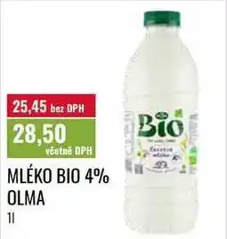 Ratio MLÉKO BIO 4% OLMA, 11 nabídka