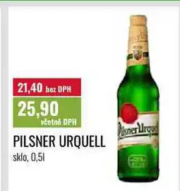 Ratio PILSNER URQUELL, sklo, 0,51 nabídka