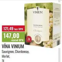 Ratio VÍNA VINIUM, Sauvignon, Chardonnay, Merlot, 31 nabídka