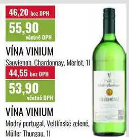 Ratio VÍNA VINIUM Sauvignon, Chardonnay, Merlot, 11 nabídka