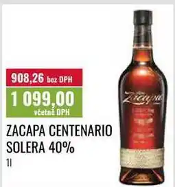 Ratio ZACAPA CENTENARIO SOLERA 40%, 11 nabídka