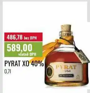 Ratio PYRAT XO 40%, 0,71 nabídka