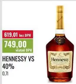 Ratio HENNESSY VS Hennessy 40%, 0,71 nabídka